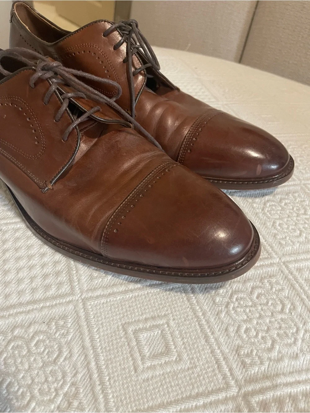 Johnston & Murphy polished brown